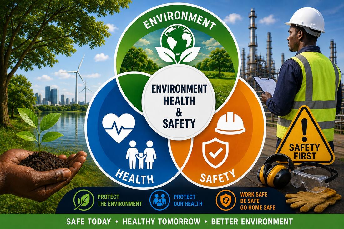 Environment, Health and Safety, protect the environment, protect our health, work safe